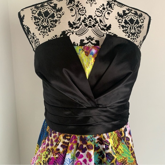 Charlotte Russe Black and Multicolor Mini Dress - Picture 5 of 11